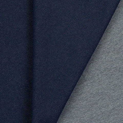 1.2m Bolt End Denim Look Jersey - Dark Blue