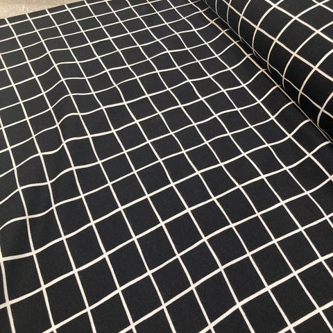 Black & White Grid GOTS Organic Soft Sweatshirt