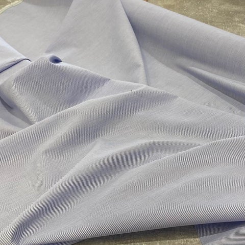 0.5m Bolt End  Blue & White Micro Stripe