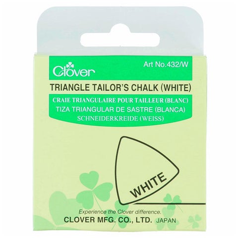 Clover Triangle Tailors Chalk: White