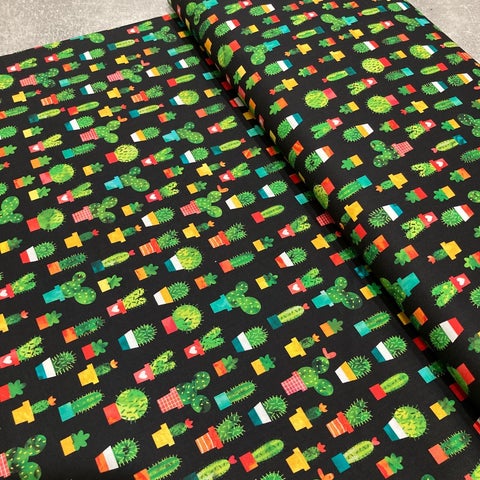 Robert Kaufman: Chili Smiles by Ann Kelle (Cactus Black)