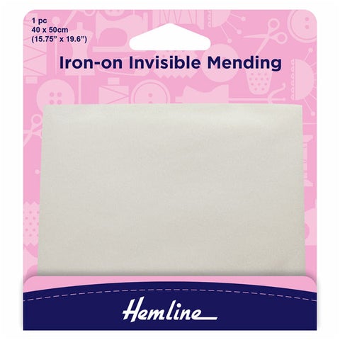Hemline Iron-On Invisible Mending: 40cm x 50cm - 1pc