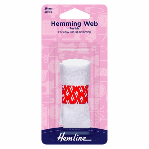 Hemline Hemming Web: Fusible - 5m x 25mm