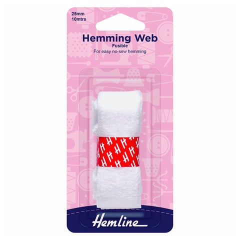 Hemline Hemming Web: Fusible - 10m x 25mm