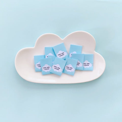 Kylie and the Machine: "You Are Loved" Woven Labels - Pack of 10