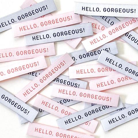 Kylie and the Machine: Hello Gorgeous Woven Labels - Pack of 10