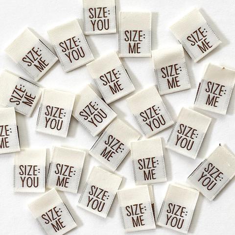 Kylie and the Machine: Size: Me/You Woven Labels - Pack of 8