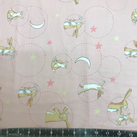 0.75m Bolt End Clothworks: Guess How Much I Love You Pink