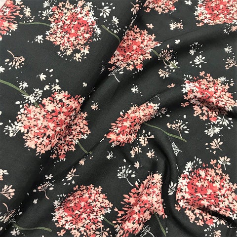 Lady McElroy: Pimpernal Ebony Viscose Florenza Crepe