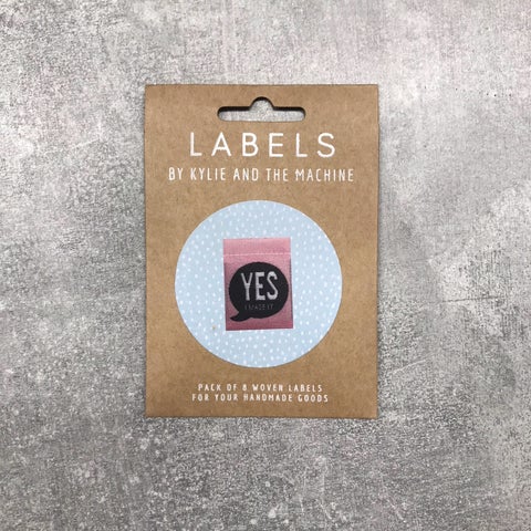 Kylie and the Machine: "Yes I Made It" Woven Labels - Pack of 10