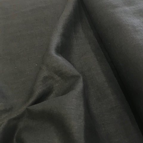John Louden: Enzyme Washed Linen - Black - 0.4m Bolt End
