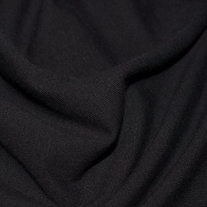 John Louden Mediumweight Plain Jersey - Black