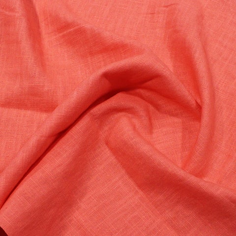 John Louden: Enzyme Washed Linen - Coral