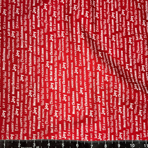 Windham Fabrics: Joy - Christmas Text