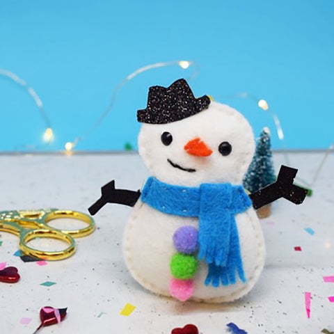 The Make Arcade: "Stan Snowman" Christmas Bauble Sewing Kit