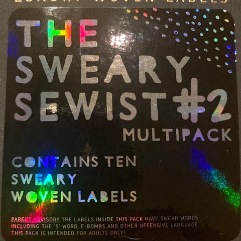 Kylie and the Machine: "The Sweary Sewist 2.0" LIMITED EDITION Multipack Woven Labels - Pack of 10