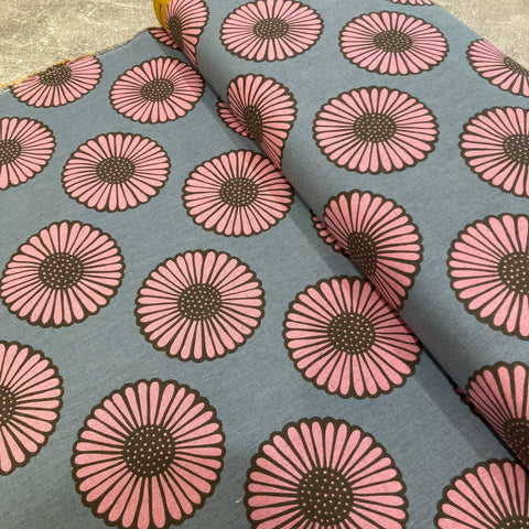 Ruby Star Society - Unruly Nature Cotton/Linen Canvas - African Daisy Sky