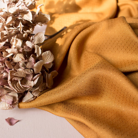 Atelier Brunette: Dobby Ochre Fabric
