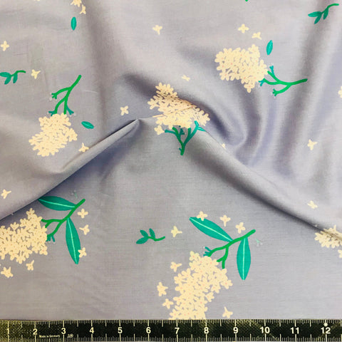 1.25m Bolt End Lisa Comfort Fabric: Elderflower Press - Lilac