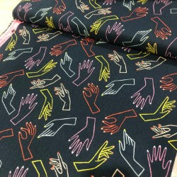 Ruby Star Society: Adorn Cotton/Linen Canvas - Peacock Hands