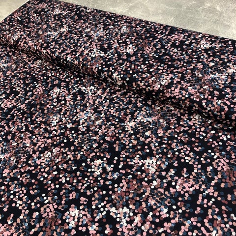 Dashwood Studio: Flourish Dots Cotton Lawn - Navy