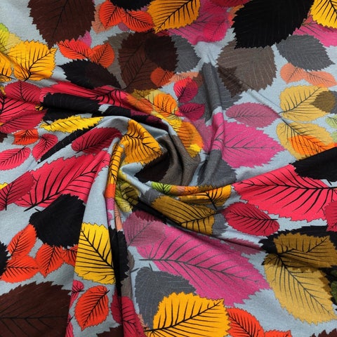 Autumn Leaves Viscose Jersey