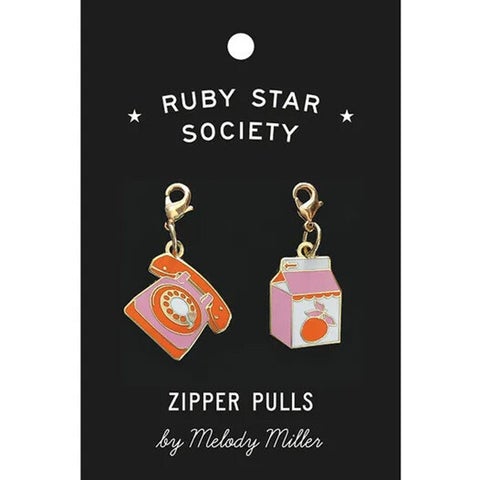Ruby Star Society Zipper Pulls by Melody Miller
